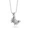 Tropique du Cancer | Argent sterling .925 | Collier fermoir infini crabe de mer en cristal